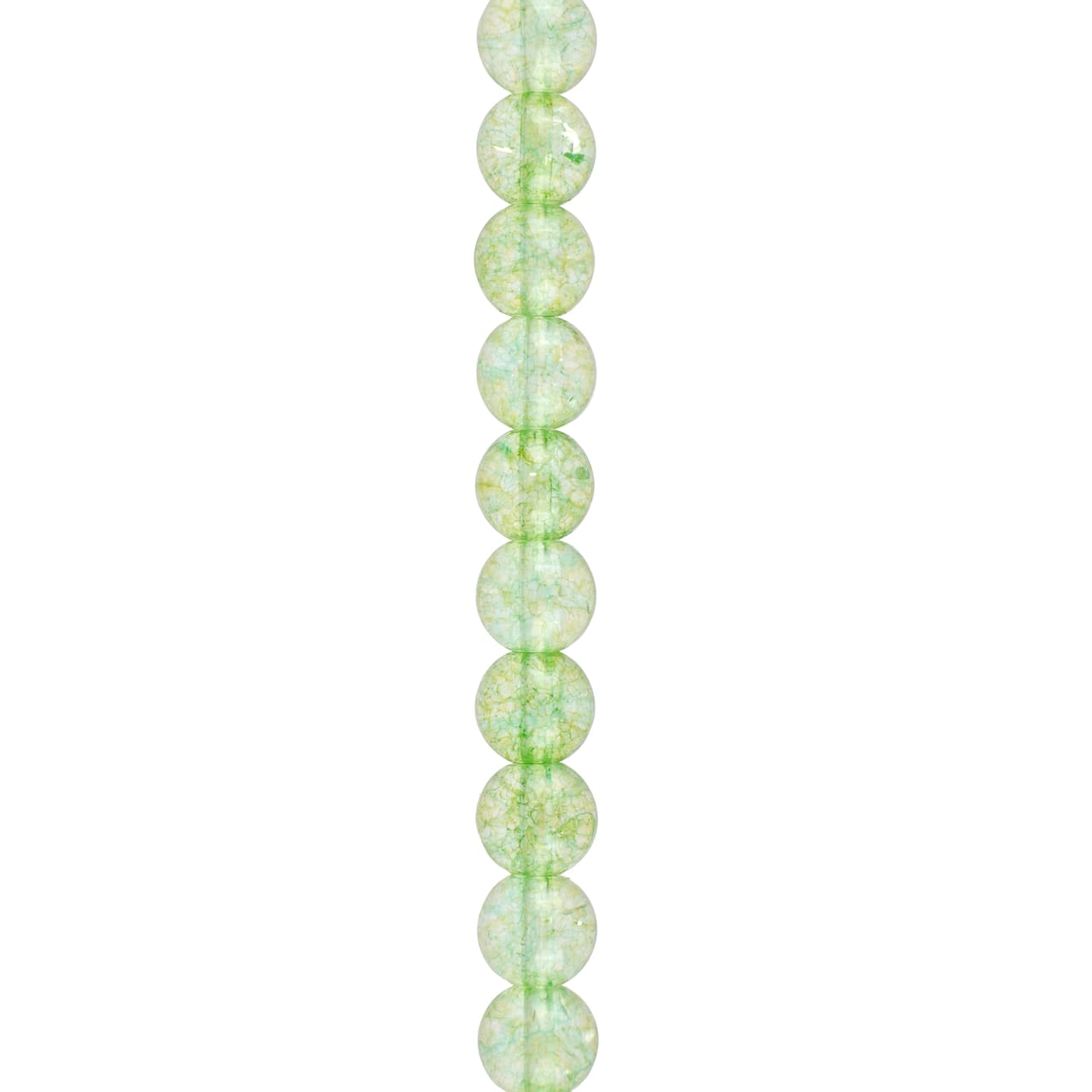 12 Pack: Light Green Quartz Round Beads by Bead Landing™